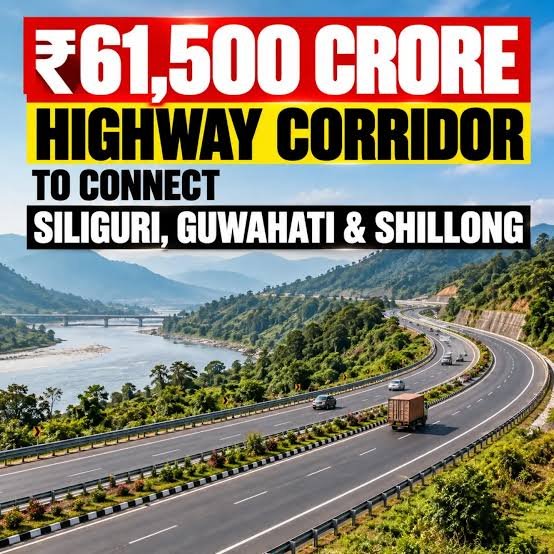 WBahpl's tweet photo. Major highway infra boost, @nitin_gadkari confirmed a major highway project for the #SiliguriCorridor.
1st part of the corridor will cover the 500-km stretch between #Siliguri > #Guwahati > #Shillong is expected to involve an investment of Rs 30,000 crore.
@cmowbgov #WestBengal https://t.co/gUp4Y8rWVM