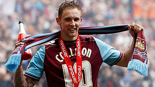 BillyBondsStand's tweet photo. Jack Collison shares a birthday with Sir Trevor Brooking  - Jack is 40 years younger and is 38 today. @jackcollison played 121 games for West Ham scoring 14 goals including 2 at Cardiff on the way to beating Blackpool in the 2012 Wembley play-off Final. Jack is a Special Hammer ⚒️
