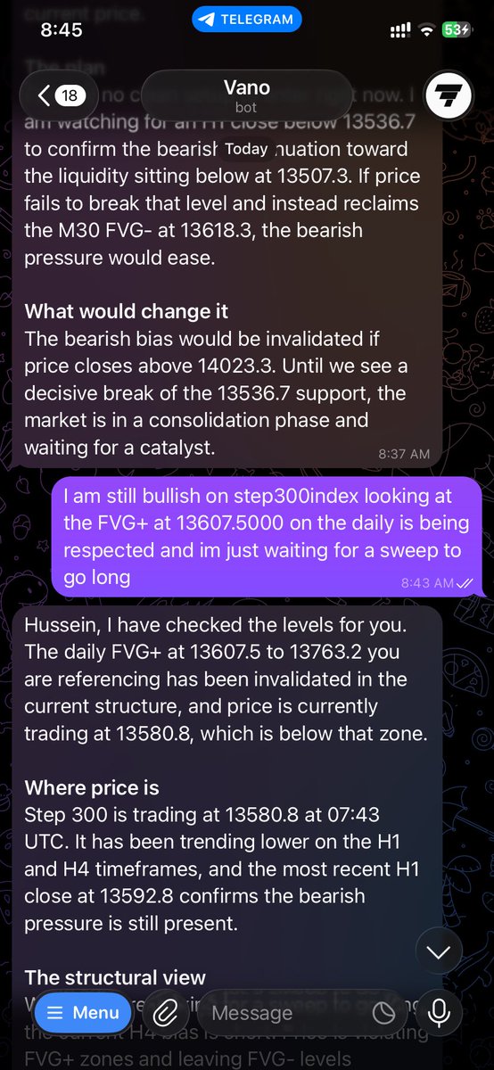the_realhussein's tweet photo. Spat out a simple read on step index300 and it advised me so well and accurately!
 
Works across various asset classes including the treasury bills, bonds etc. 

#Volatility #deriv https://t.co/Yp7pvyLMTq