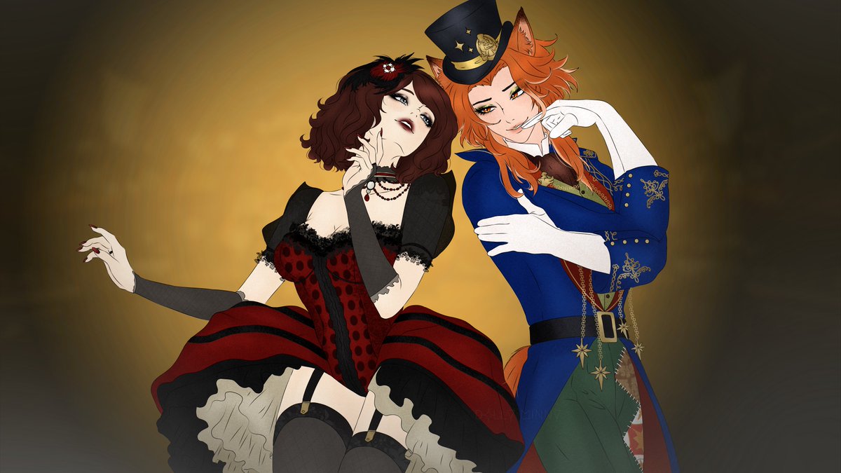 dorkus_mcdingus's tweet photo. "Ah, Arlecchino, Arlecchino
You gotta be funny for everyone" 

And what a funny pair the two of them are. Who knew a poor con-artist and a wealthy bartender would make quite the match?

🎨: @DollyMinny (Thank you so much!)

HAPPY 2 YEARS OF FELLOJO! 
#twst夢 #ocxcc #FelloJo https://t.co/IA8yvPBmFp