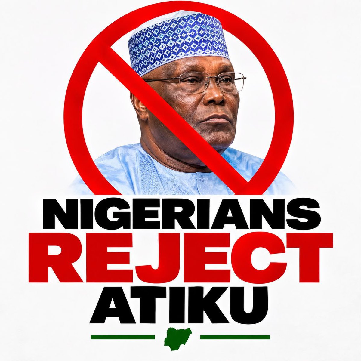 ummuh_Zahra's tweet photo. We Nigerians say no to Atiku Abukar. https://t.co/00uRQEx02B
