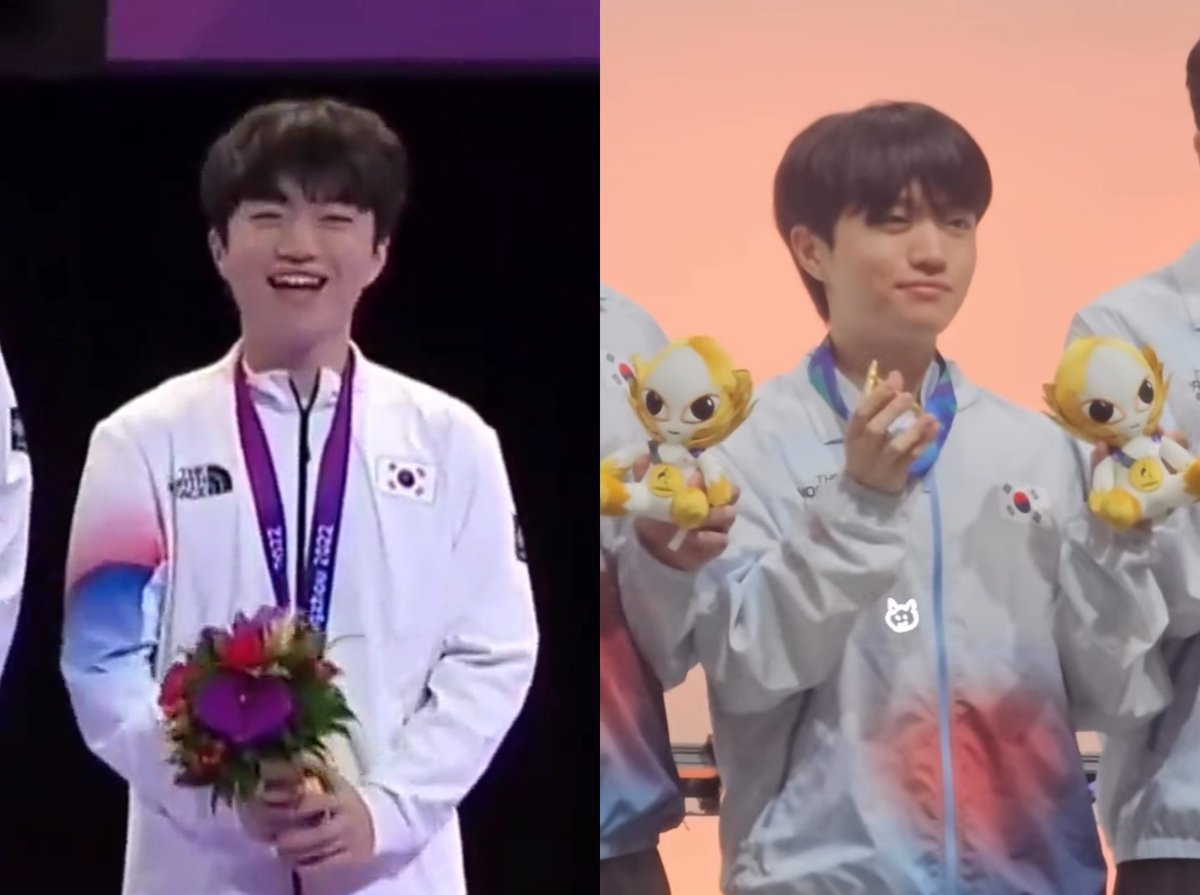 T1keriapics's tweet photo. You can really see the difference between Keria winning his first gold and his second one. 🥹

2023.                                             2026. https://t.co/jghr7v4i4L