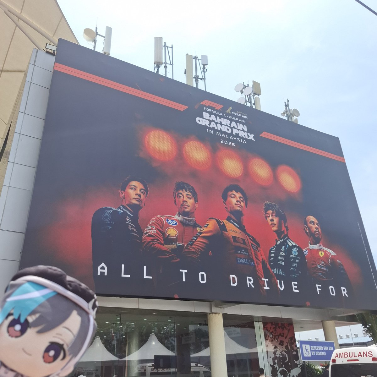 RyanDeezNutzMY's tweet photo. Bought Chihaya to the Bahrain gp in Malaysia https://t.co/GYShIhfpwK