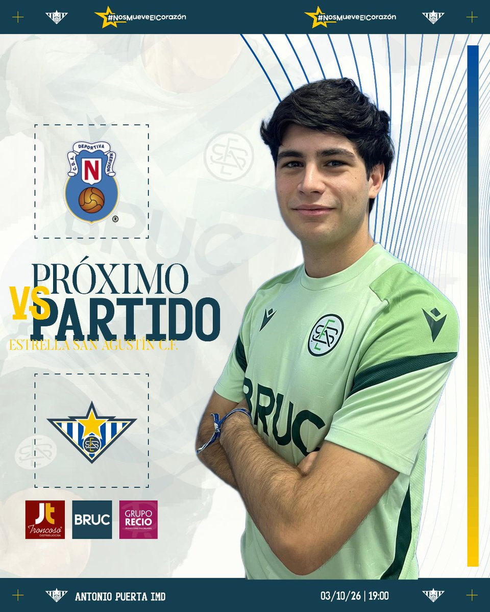 EstrellaSACF's tweet photo. 🔷RECORDATORIO | PARTIDOS

Recordamos los partidos de nuestro primer equipo y de la cantera para esta semana. ⚽

¡Mucha suerte a todos! 💙 https://t.co/PptJf3fb8s