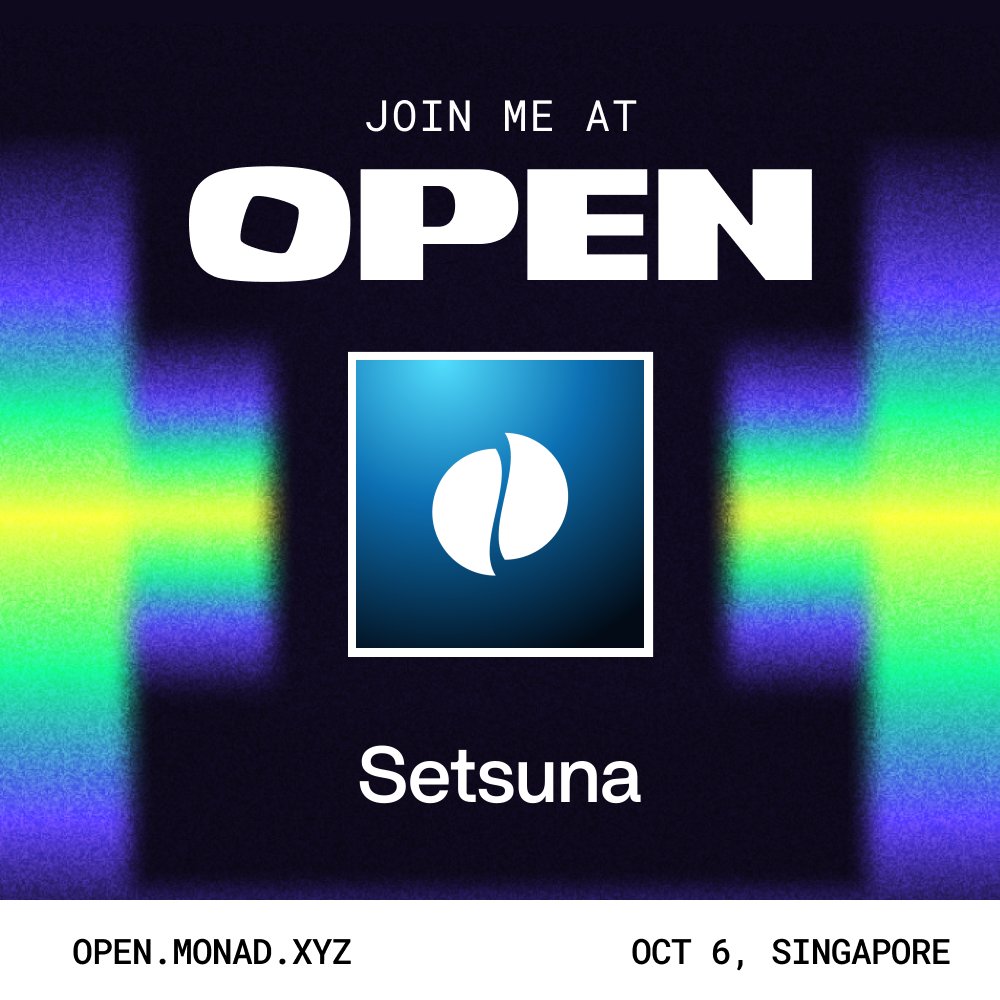 Setsunaprotocol's tweet photo. What if earning on Monad started with one deposit?

We’re building Setsuna: automated yield vaults for MON and USDC that handle allocation, rebalancing, and compounding. 

Meet us at OPEN in Singapore, October 6.

Let’s put idle assets to work. https://t.co/K6uRoJILou