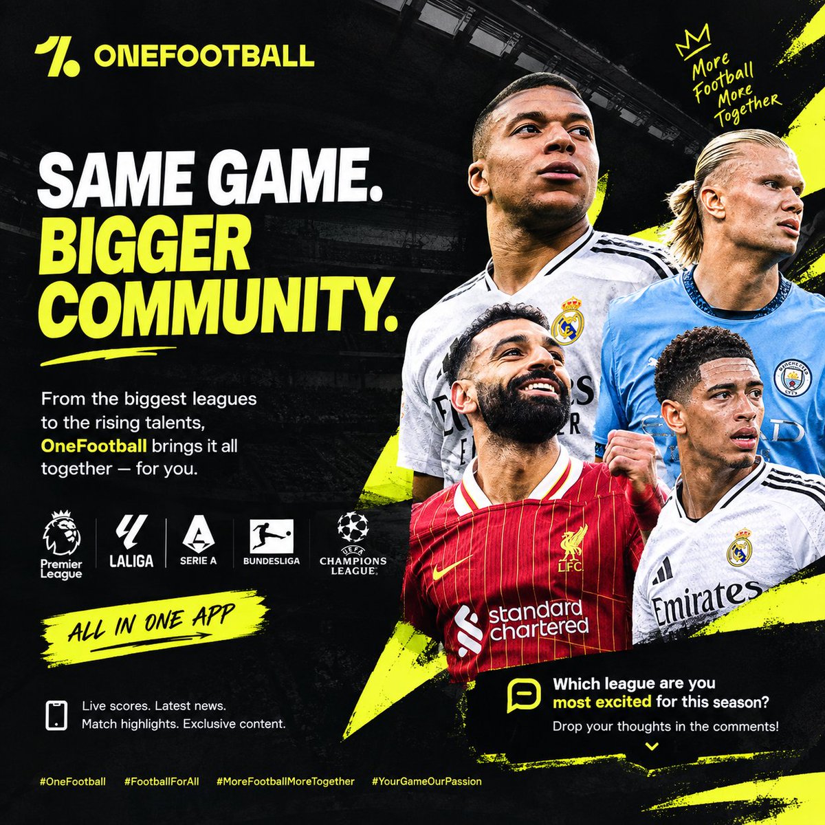 Abdus_salamy's tweet photo. Football hits different when we experience it together. ⚽️🔥
OneFootball — your game, our passion. 💛

#OneFootball #FootballForAll #MoreFootballMoreTogether

@chokmahxbt @PatelAlexi55072 @OneFootball @ofc_the_club https://t.co/GeC3lx63gS