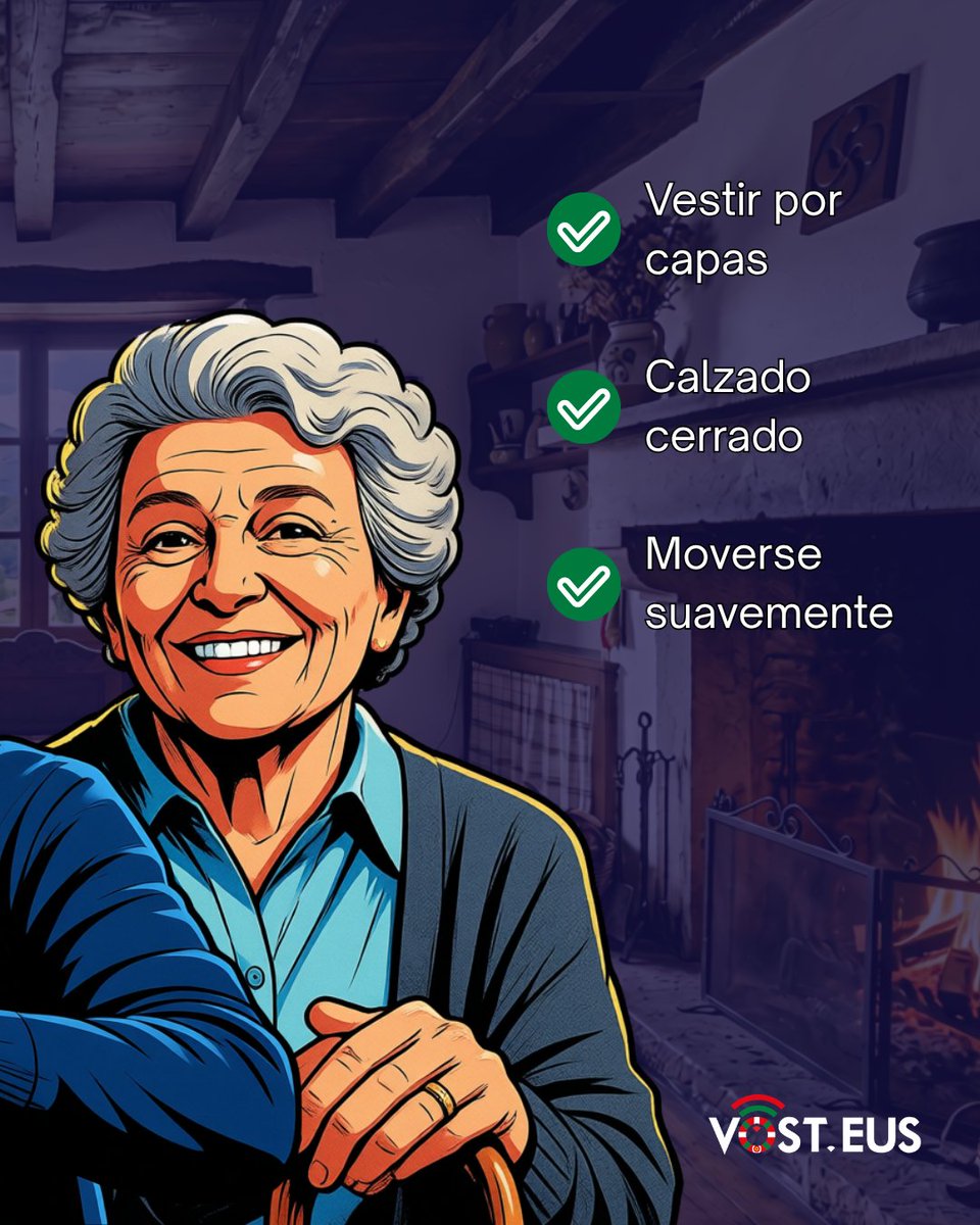 VOSTeuskadi's tweet photo. ¿Frío en casa? ❄️ Cuida a tus mayores este invierno con estas claves esenciales ⬆️
👉 Desliza y guarda este post para cuidarlos en casa. 💙

#CuidaATusMayores #InviernoSeguro https://t.co/brk2PLXYq1