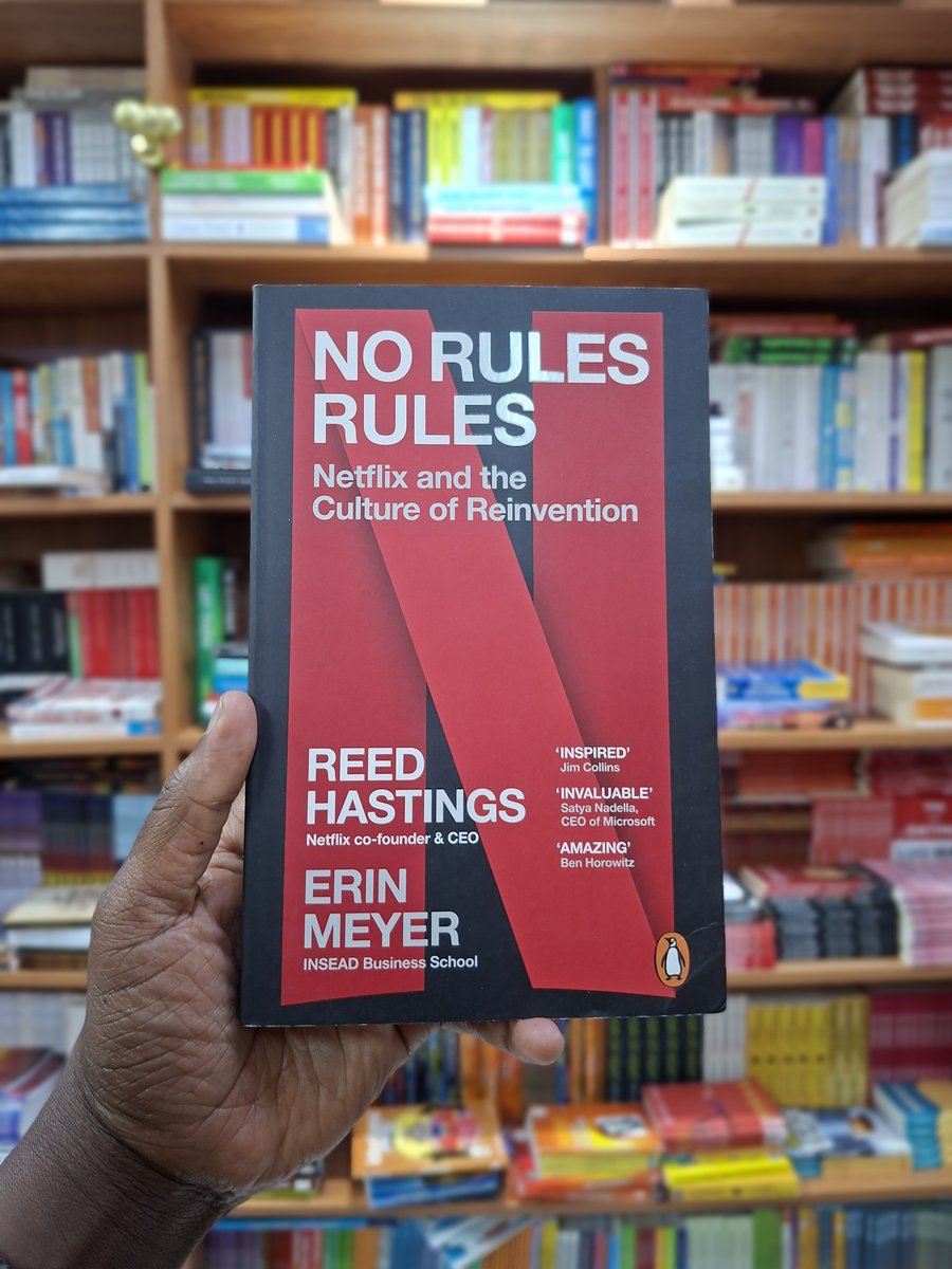 NuriaStore's tweet photo. No Rules Rules: Netflix and the Culture of Reinvention by Erin Meyer and Reed Hastings

From unlimited holidays to abolishing approvals, Netflix offers a fundamentally different way to run any organisation, one far more in tune with an ever-changing fast-paced world.

https://t.co/kpXWE5XjU3

KShs2,500.00
