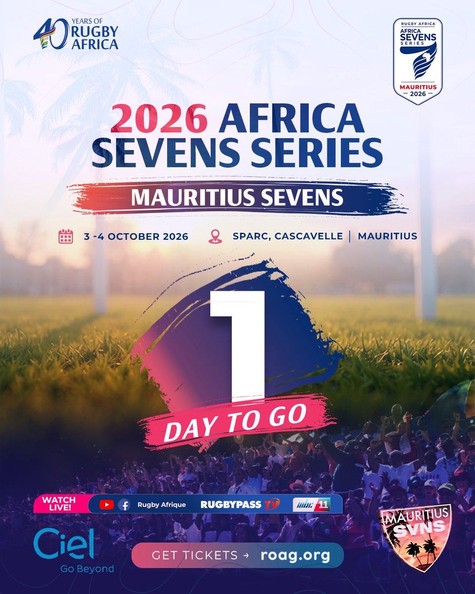 Image for the Tweet beginning: 🇲🇺🔥 ONE DAY TO GO!

The
