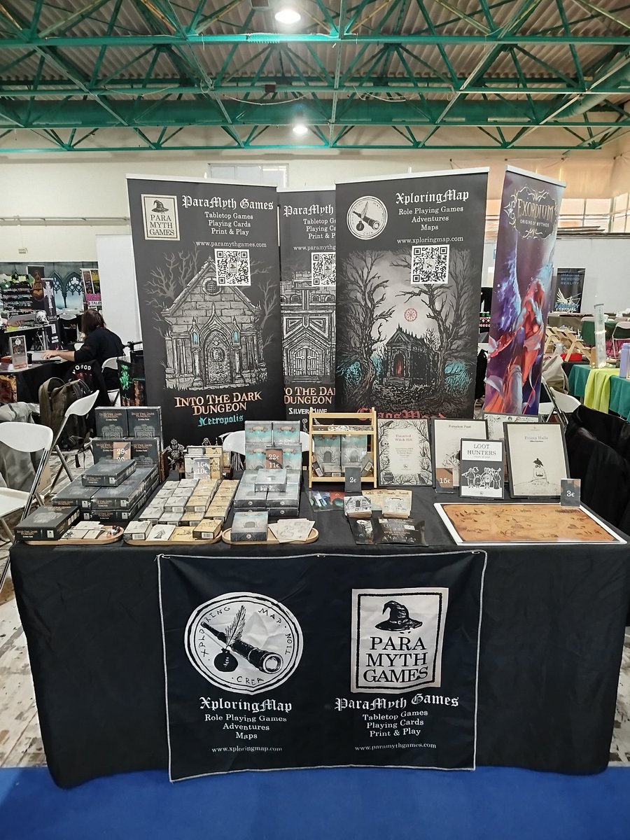 XploringMap's tweet photo. See you at the FantasyFestival_gr 

#ttrpg #rpg #adventure #tabletop #boardgames #fantasymaps #handdrawn #cartography #book #fantasy #maps https://t.co/PI47IuXIrD