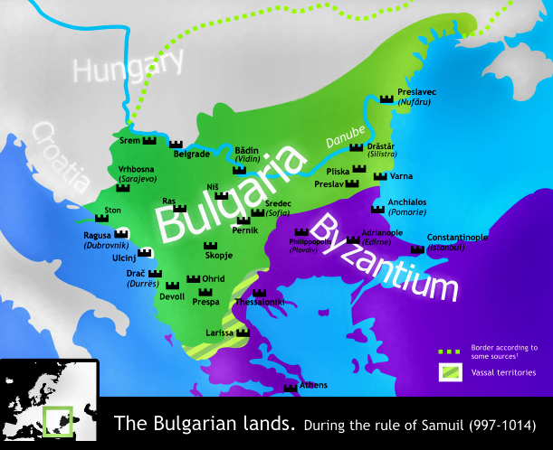 ForadeMapa's tweet photo. O tsar Samuel instalou a súa corte en Ohrid, que se converteu no centro da vida política, cultural e relixiosa do reino. O territorio da actual🇲🇰 era o nucleo dese imperio.

Por iso certos macedonios afirman que Samuel é un precursor do estado 🇲🇰, algo que non presta en 🇧🇬 https://t.co/o1jE3quDYh