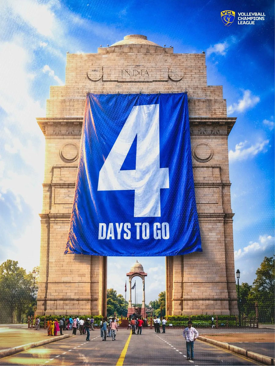 VolleyballLeag's tweet photo. 4 DAYS TO GO! ⏳🏐
The wait is almost over. The court is set, the energy is rising, and Volleyball Champions League is getting closer with every passing day. 🔥
#VCL #VolleyballChampionsLeague #4DaysToGo #VolleyballKaMahakumbh #IndianVolleyball https://t.co/jGWM6UrMaL