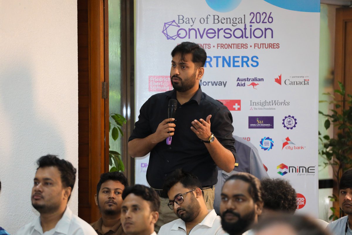 BoBConversation's tweet photo. At today’s press briefing, CGS outlined the agenda for BoBC 2026.
The conference opens tomorrow in Dhaka, bringing together global perspectives on power, technology and trust.
3–5 October | Pan Pacific Sonargaon
#BoBC2026 #CGS https://t.co/92iDfOUZAh