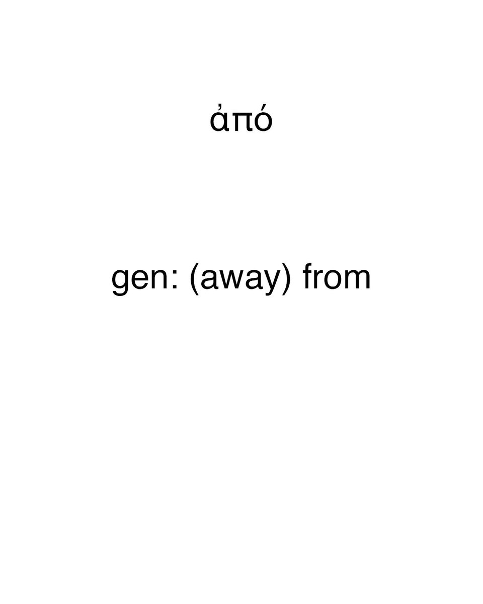 Kiwihopper's tweet photo. ἀπό

Fairly simple one - an apostate has generally turned away from their faith

#ancientgreek
#koine
#greeklanguage
#greek https://t.co/V7QQcfTVgD