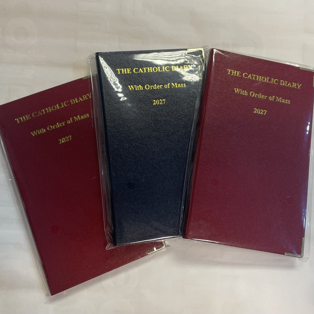 GiftsCathedral's tweet photo. Stock drop… catholic pocket diaries, angel hanging displays, small angel cases… https://t.co/RvpswAqOkn