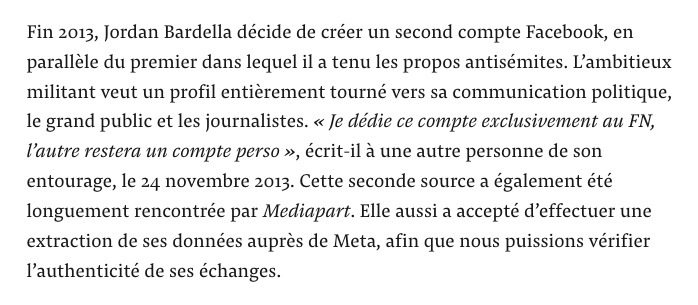 Nain_Portekoi's tweet photo. Le RN a raison : il n'y a absolument RIEN qui relie le compte qui a posté des messages antisémites à Bardella.
A part le fait qu'il a utilisé son nom, raconté sa vie, annoncé qu'il allait faire disparaitre ce compte et utilisé la même adresse mail pour s’inscrire au FNJ.
Oups. https://t.co/0I1EHPAhHo