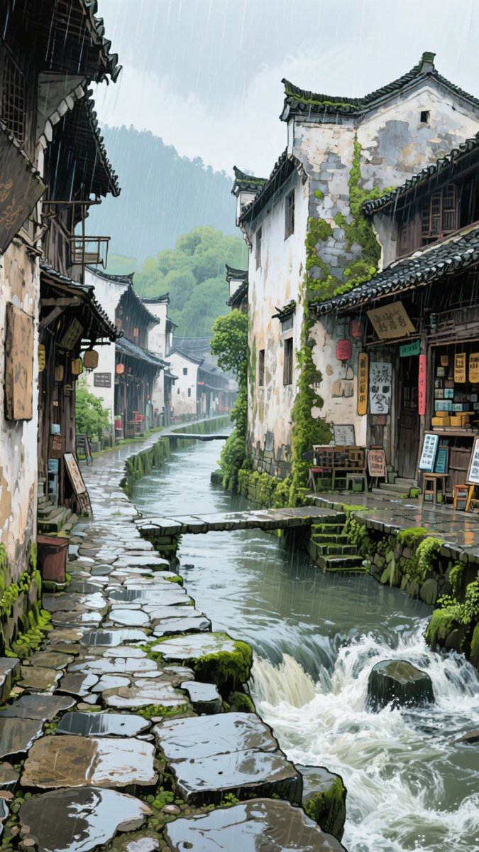Adenbagoez1's tweet photo. I walked through a quiet alley, passed a shop by the rippling stream, and admired the gentle look of the old cat there. https://t.co/5jQ82PvgVb