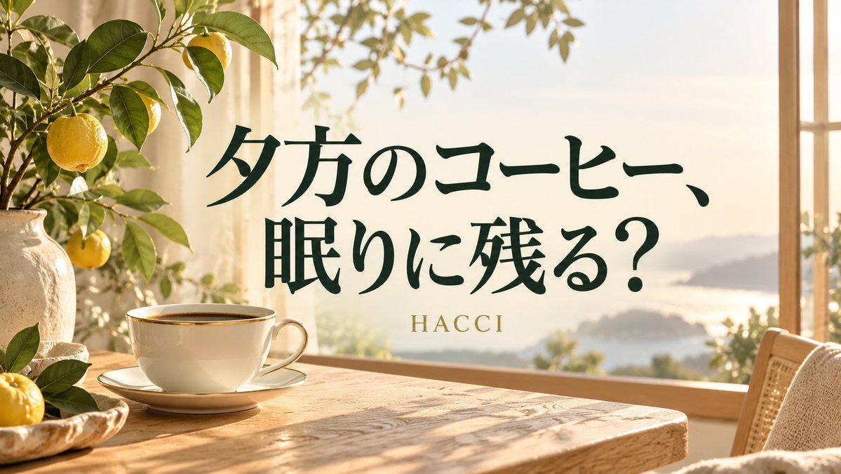 Hacci2022's tweet photo. 夕方のコーヒー、眠りに残る？
カフェインが寝つきに影響する人もいます。飲んだ時刻と眠りを見比べてみませんか。
夜の眠り、気になっていますか？

HACCI｜横浜・センター南駅徒歩1分
完全予約制／当日予約は施術開始3時間前まで
ご予約・詳細 https://t.co/Xt0lc8wUps https://t.co/rmedROco5D