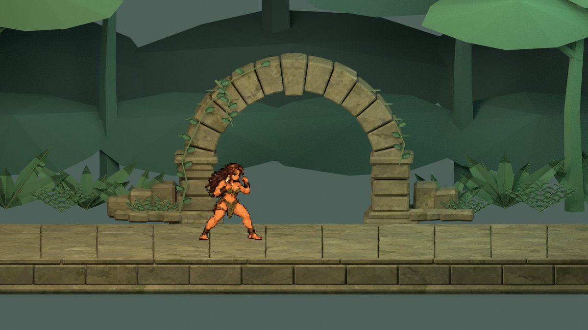 ComputeGhost's tweet photo. 2D Pixel art characters in 3D environments. 😭 Peak https://t.co/VIRe3z71Mi