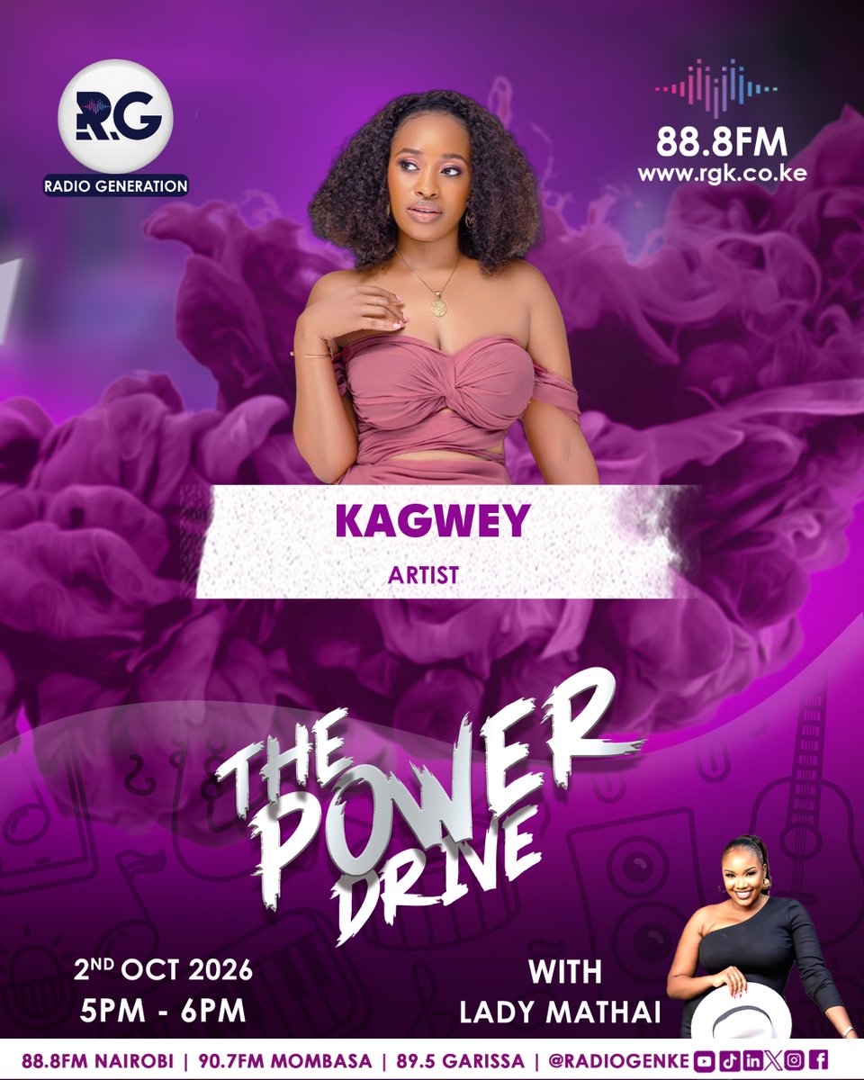 RadioGenKe's tweet photo. #PowerWaveFriday is here! Let the weekend begin on #ThePowerDrive with @VaniaIce all the way from Burundi and Kagwey in studio!
Two top artists, one massive Friday! Don’t miss this!
#HomeOfHardTruths https://t.co/9N4MpgRjOh