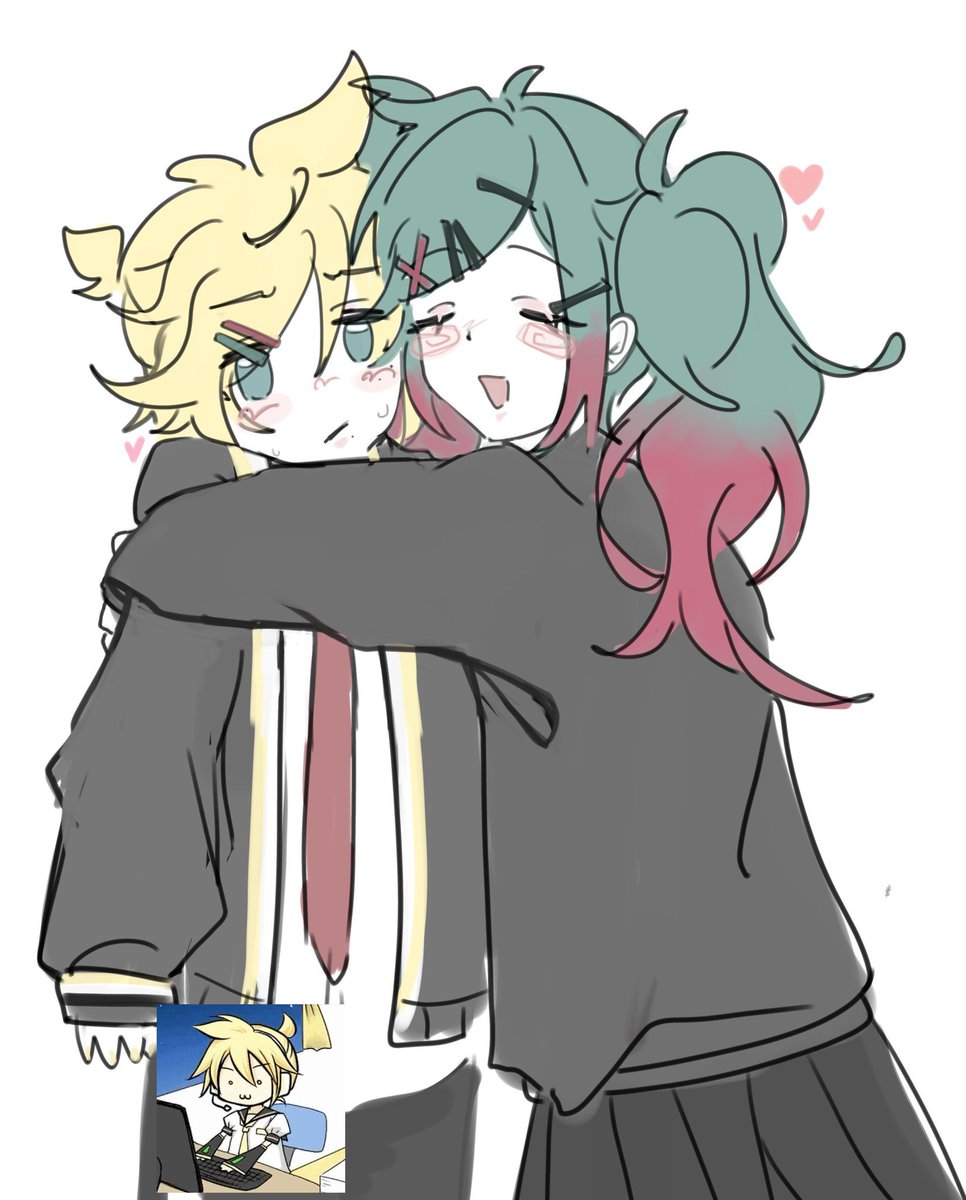 ichichan_45's tweet photo. leonilenku so cute 🥺🥺
#レンミク https://t.co/CxCLRb6uXP