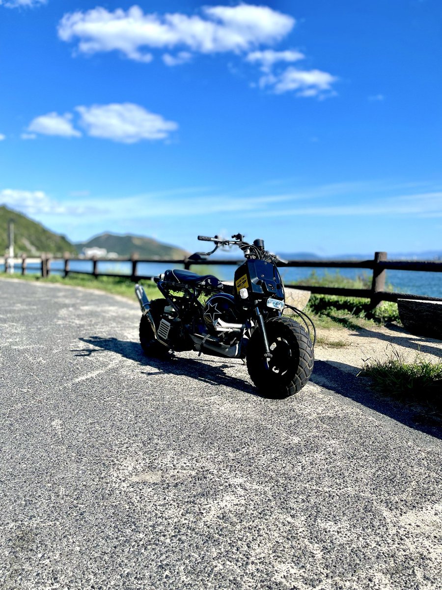monzu_rider's tweet photo. 本日☀️🌊海岸沿いをトコトコお散歩🛵してまいりました✨😉 https://t.co/aGMOqzl3mz
