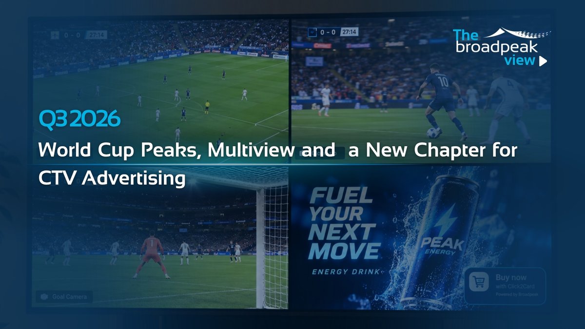 broadpeak's tweet photo. 🗞️Our Q3 in one read: World Cup streaming peaks, Multiview, shoppable CTV, new HyperPoPs in Brazil, and highlights from #IBC2026. The latest Broadpeak View is out now. 👇
https://t.co/g2s98Zir8n
#Newsletter #AdTech #IBC https://t.co/SRrrUNGuBj