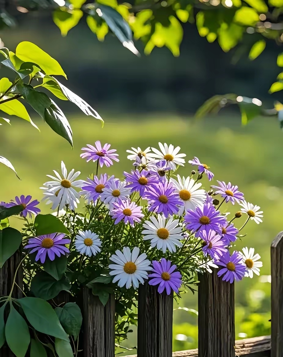 MaverickOwfdoh's tweet photo. In the leafy yard, the fence stands still, holding sweet moments. https://t.co/j78OBPuFJy