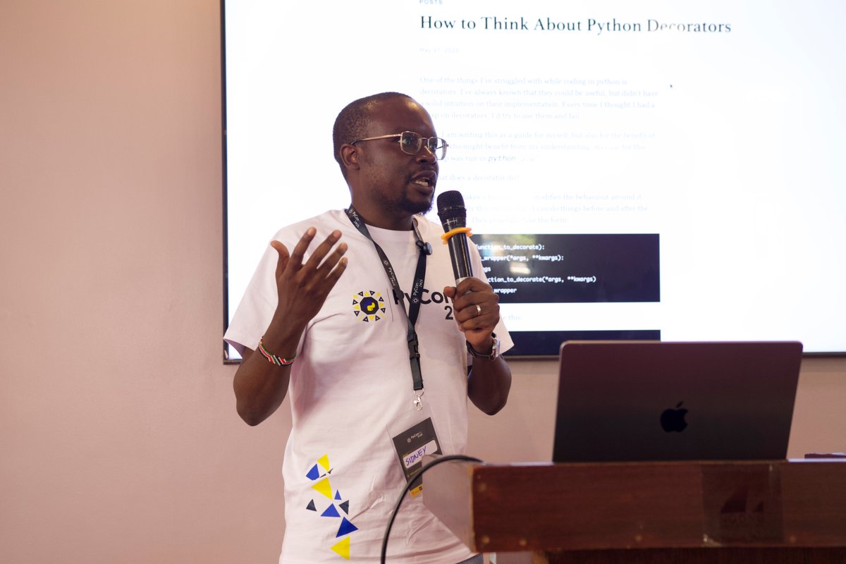 PyconKenya's tweet photo. Meet @princelySid giving us our first lightning talk
https://t.co/B5VtrcUUaz
#PyConKenya #PyConKE2026 #Python https://t.co/FEOpF1sdEw