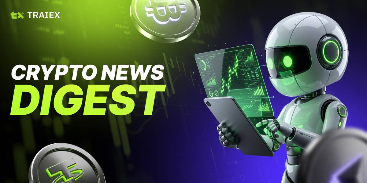 traiex_official's tweet photo. TRAIEX Weekly Crypto Digest 🎓

BTC rose above $85K despite $241.6M in spot ETF outflows over two sessions. Bridge launched OUSD, Lloyds and Visa settled $750K in USDC, and the SEC proposed crypto custody rules.

Trade on TRAIEX ⬇️
https://t.co/ZkSjePRChj https://t.co/88Nh0QF1Hl