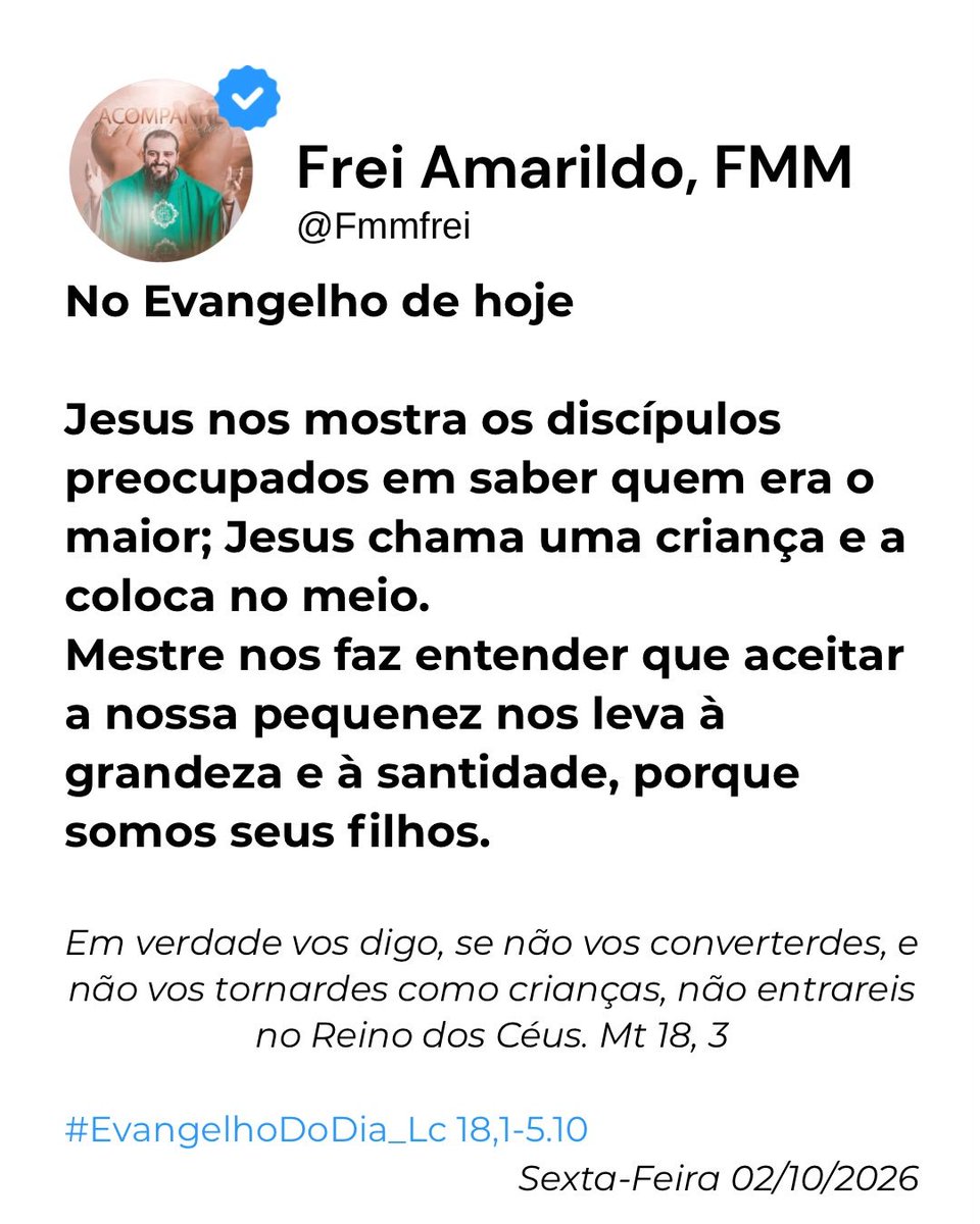 FmmFrei's tweet photo. #EvangelhoDoDia https://t.co/pfkPvPQX4q