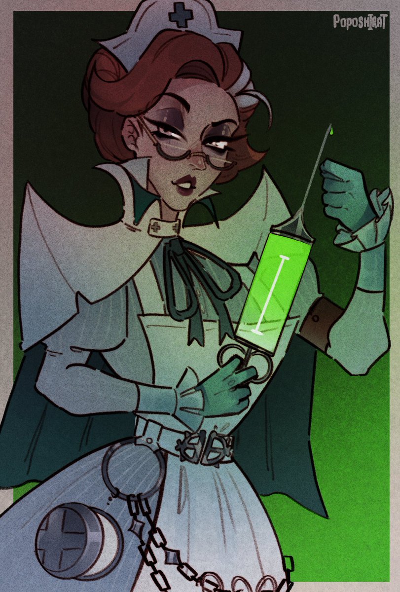 Poposhiratt's tweet photo. Nurse Harrow from Deadlock 💉 https://t.co/2rXtCEHsJ4