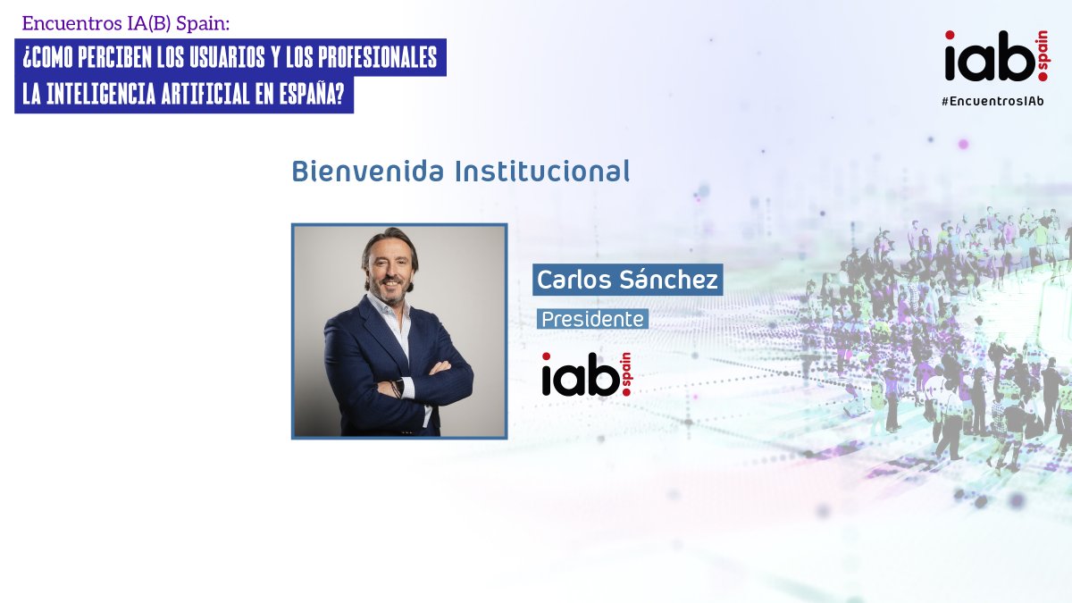 IAB_Spain's tweet photo. 🤖 El 6 de octubre, tiene lugar el 2º Encuentro IA(B) Spain ¿Cómo perciben los usuarios y los profesionales la IA en España? con el objetivo de analizar cómo conocemos, utilizamos e integramos la IA y qué impacto está teniendo en nuestra forma de trabajar y consumir. https://t.co/3Vug58ectW