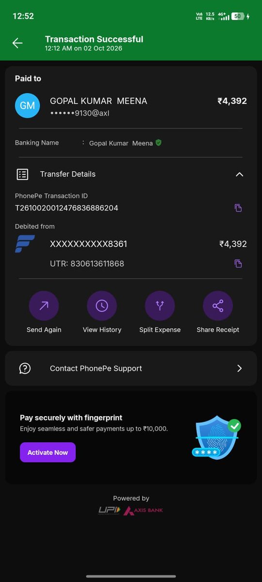 G4eekGoD's tweet photo. Hii @UberIN_Support,
Yesterday we booked an uber cab from Jaipur to Delhi, We booked it for ₹2467, It was the final amount shown to us yet when we reached we were charged  ₹4392.

I am attaching all the relevant payment screenshots.

More info in thread. https://t.co/Fu991VJFQv