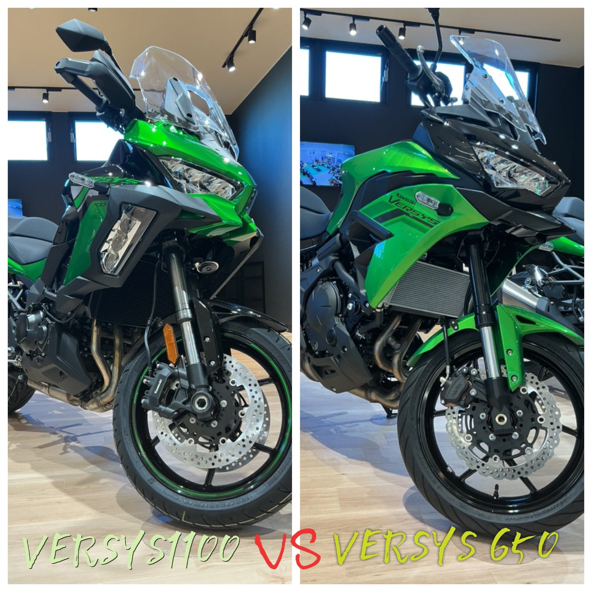 PLAZA_ishikawa's tweet photo. 🏍️VERSYS650&VERSYS1100
ただいま店頭で2台をご覧いただけます✨
街乗りからツーリングまで楽しめるVERSYS650。
そしてゆとりある走りと快適さが魅力のVERSYS1100。
気になる方はぜひ実車をご覧ください☺️
#Kawasaki
#カワサキプラザ石川
#VERSYS https://t.co/e5XjV5Kavn