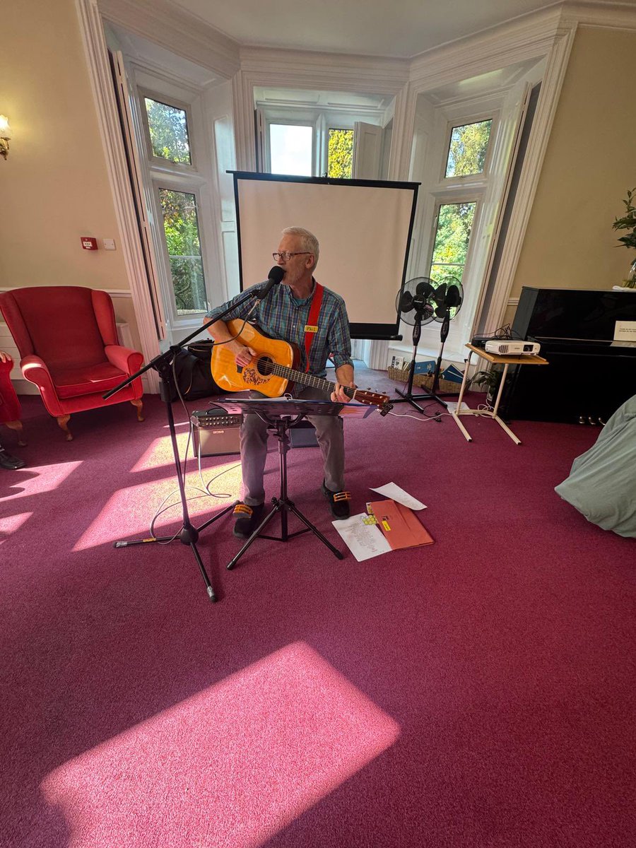 Bristolcarehome's tweet photo. 🎶 Thinking Music with Phil! 🎶
This afternoon at Glebe House, we were delighted to welcome back Phil from Thinking Music!! 🎸😊
#GlebeHouse #ThinkingMusic #LiveMusic #MusicAndMemories #MakingMemories #ResidentLife #MusicBringsJoy #GoodTimesTogether https://t.co/ZrvtM089Q9