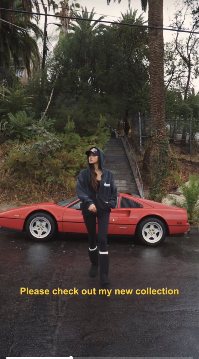 Meraki_Yu's tweet photo. @yk2aii How many cars does she actually have? Cause in her von dutch clothing collab video there was a new, different car specifically Ferrari 328 GTS https://t.co/6RlcTSiQWY
