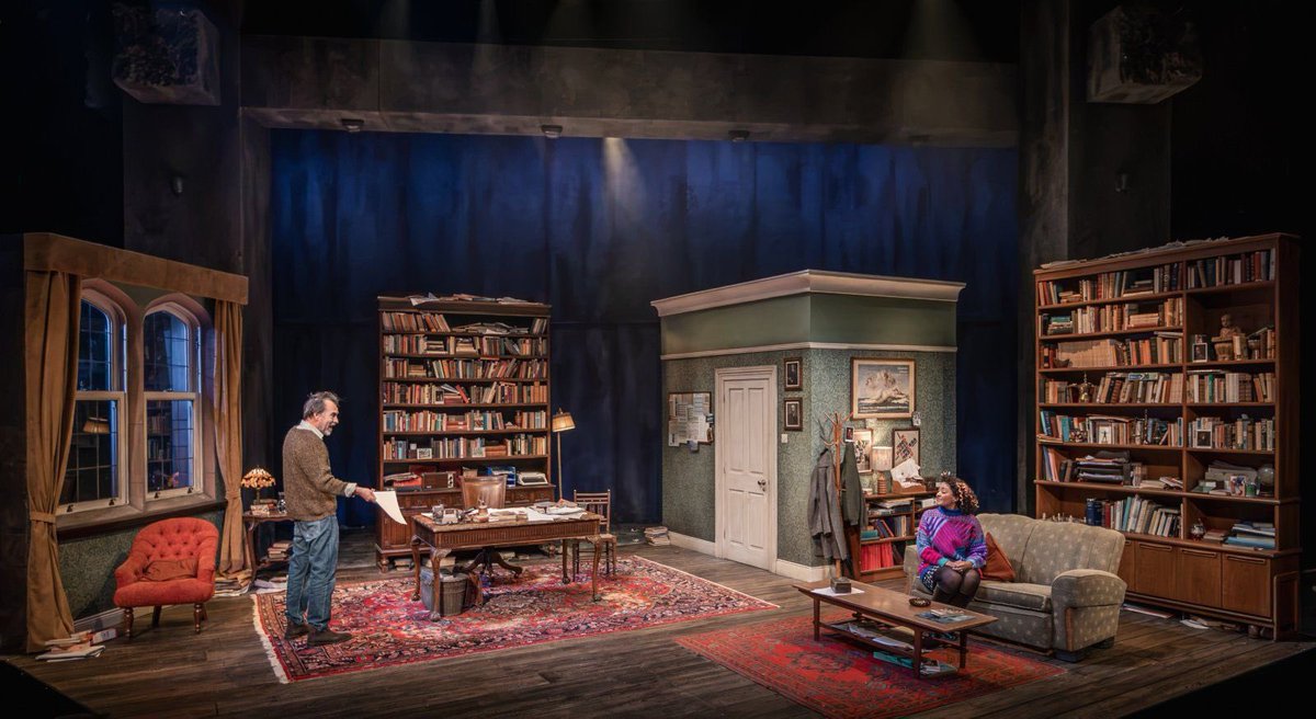 johal_k_s's tweet photo. An evening at the theatre calls for a celebration of local culture.
Educating Rita is now officially open at the Curve Theatre, and it is absolute perfection.
A huge thank you to the wonderful Kay Hardiman for being such an incredible host.
This brandnew #MadeAtCurve production brings Willy Russell’s brilliant comedy drama to life in the most spectacular way. As a two-hander play, the entire show relies on the energy between the leads, and Alexandra Mardell and Dominic Mafham completely blow the audience away. Their chemistry is electric, moving effortlessly from incredibly sharp, laugh out loud humour to deeply poignant, heart-wrenching tension as their lives intertwine.
Set in the intimate Studio Theatre, the beautiful staging completely pulls you into Frank’s book-lined world. Director Cara Nolan has crafted a revival that feels beautifully fresh, exceptionally engaging, and remarkably relevant for today reminding us all of the raw, transformative power of education and choice. It’s an absolute masterclass in acting that keeps you gripped from the very first line until the final curtain call.
Educating Rita is running now until Saturday 17 October. Treat yourself to a truly phenomenal night of live theatre, get your tickets via the Curve Theatre Website.