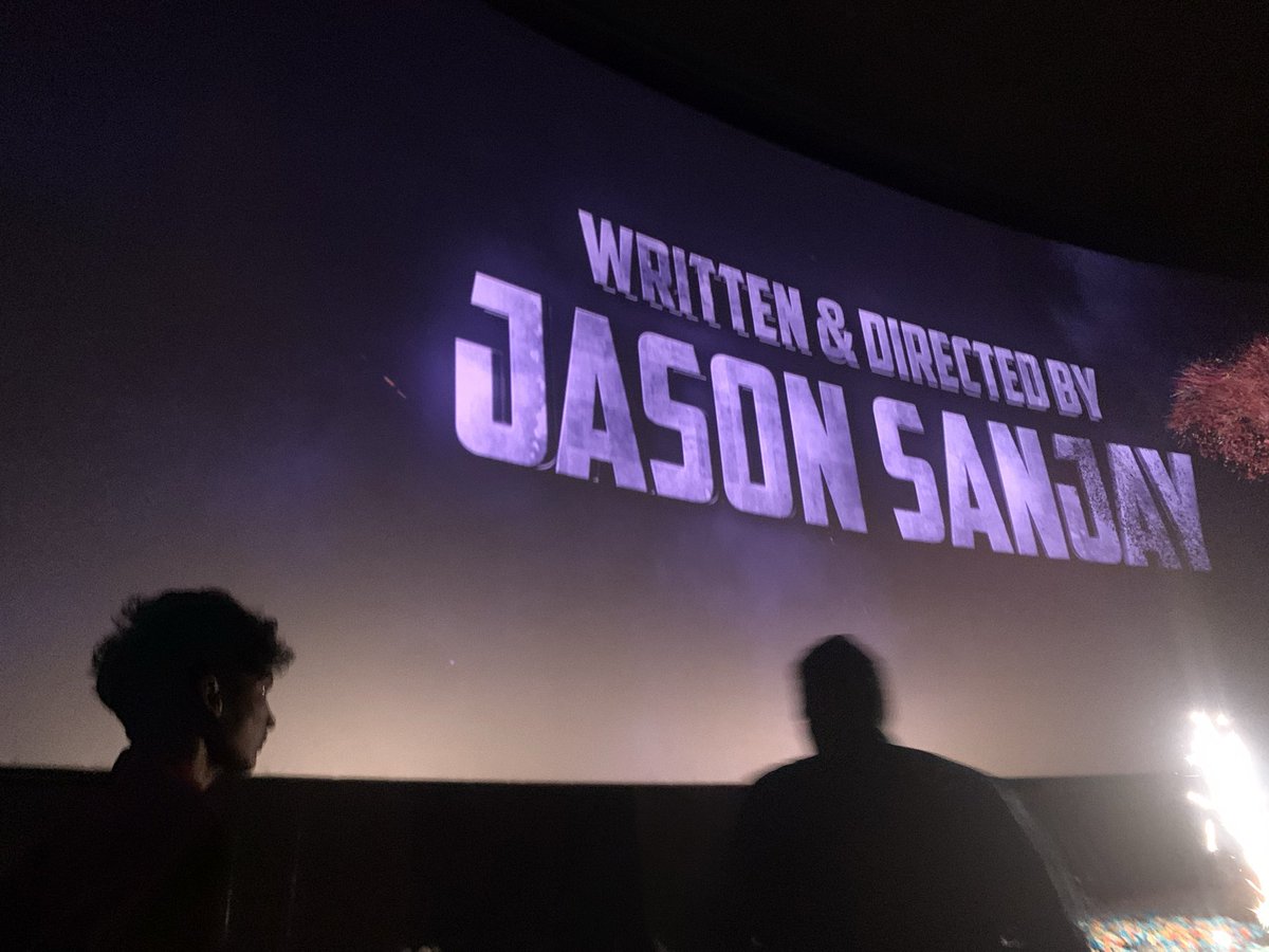 DravidTvk's tweet photo. Enjoying a lot with kutty thalapathy @official_jsj
Kamala theatre celebration is always wholesome and masss for our anna fans ..
And Sanjay blast pannitta
#sigma #sigmafdfs #jasonsanjay https://t.co/tJwPdKt2zT