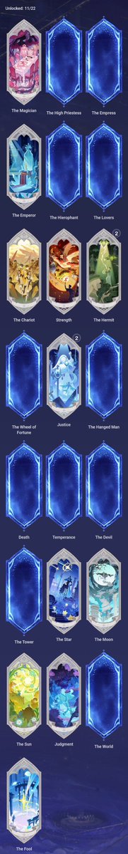 thomaserved's tweet photo. Anyone want to exchange Lunar Arcana?

Server: Asia.

Have: Justice, The Hermit.
Want: anything. https://t.co/DOr8h2LGpj