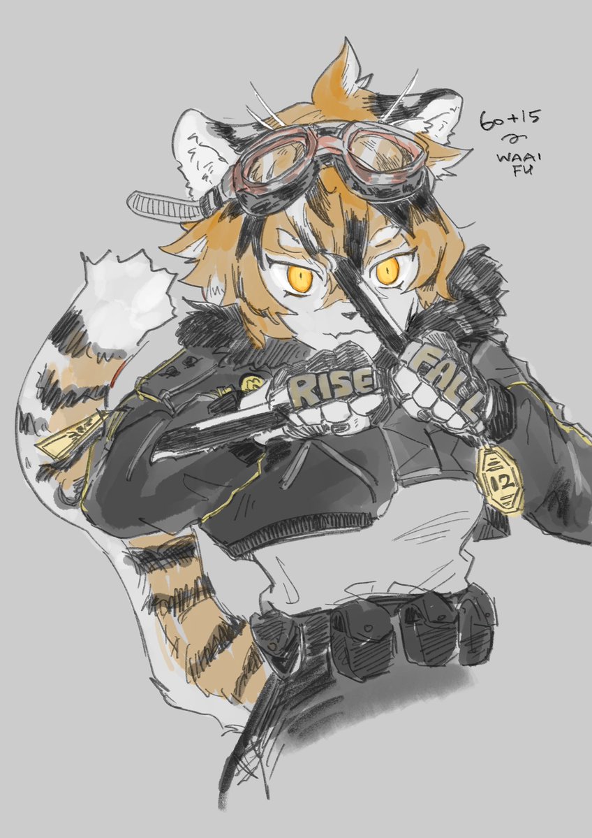 gkbrrrrr's tweet photo. #アークナイツ版深夜の真剣お絵かき60分一本勝負 
ワイフー＋15 https://t.co/Hf82hcaryJ