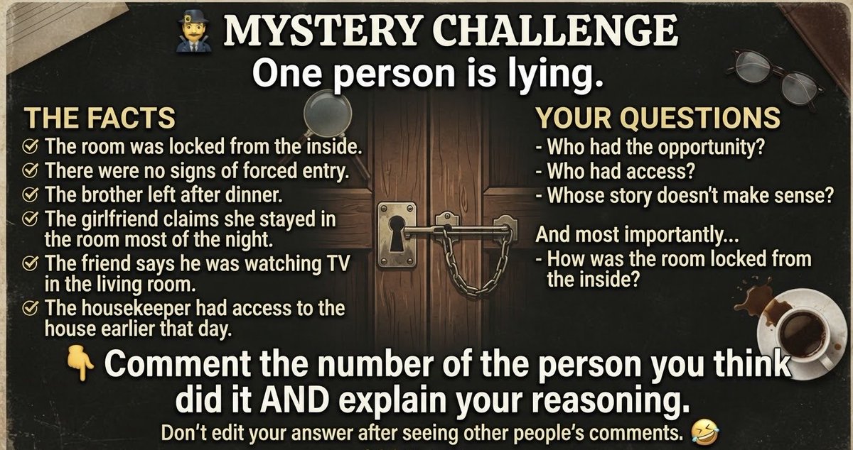 Alexanderwealt1's tweet photo. Who did it? 

#Mystery #Puzzle https://t.co/WupdadGFYV