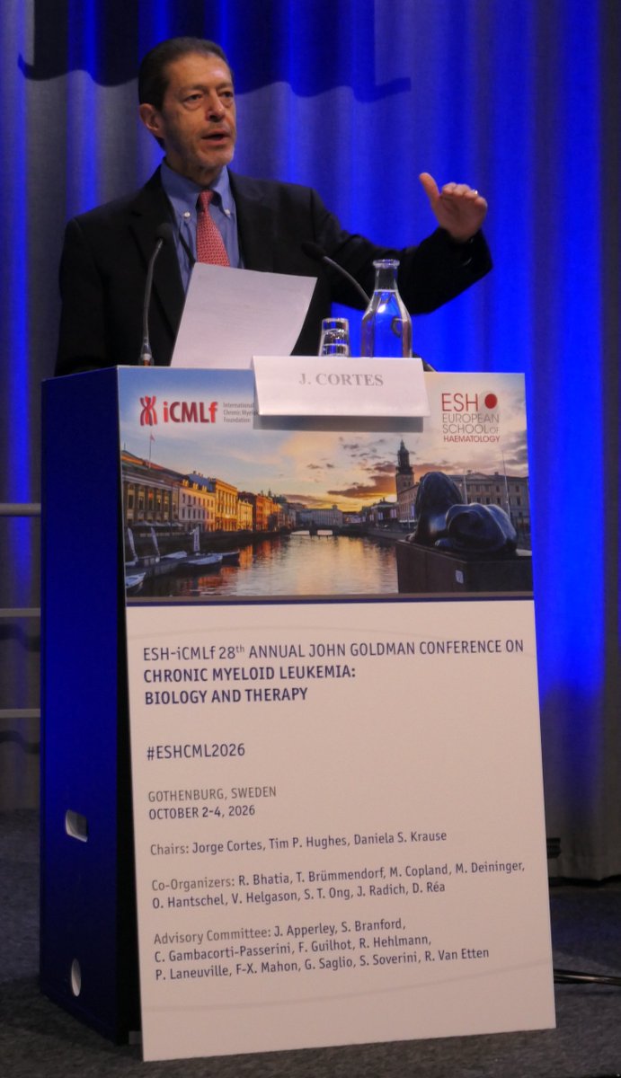 icmlf's tweet photo. We’re underway at #ESHCML2026 in Gothenburg!
285 participants from 43 countries have come together for 3 days of CML science, discussion & collaboration.
Follow the iCMLf for highlights and Meeting Summaries from key scientific sessions.
#ESHConference
@ESHaematology @iCMLf https://t.co/dyfY4tFWf5