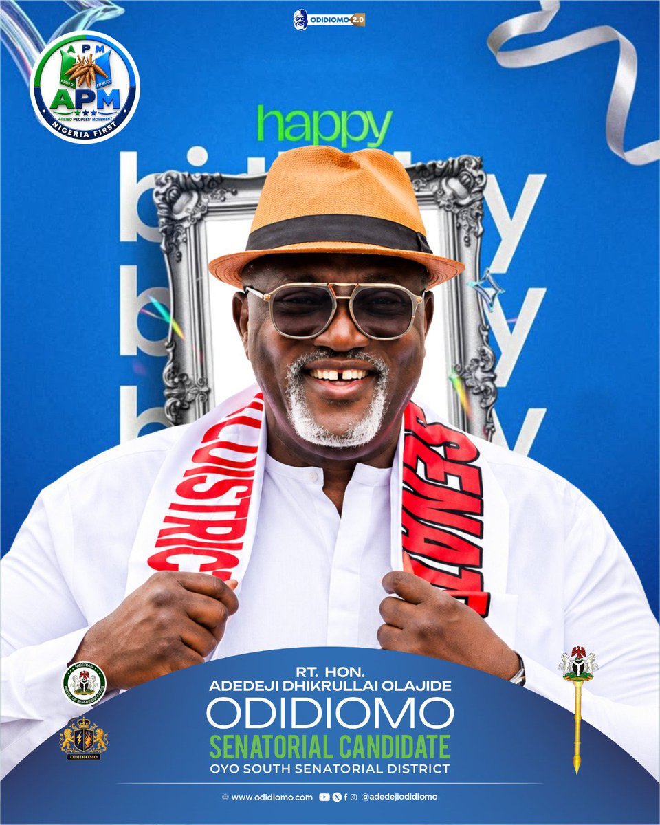 AdedejiOdidiOmo's tweet photo. It’s my birthday! 🎂🙏🏽

As I mark another year of life, I’m grateful for God’s faithfulness, grace and the gift of another beautiful beginning.

Please say a word of prayer for me.- ASOO

#happybirthday❤️ 
#oyosouth
#oyostate
#odidiomo4senate https://t.co/gLDGqj7bzC