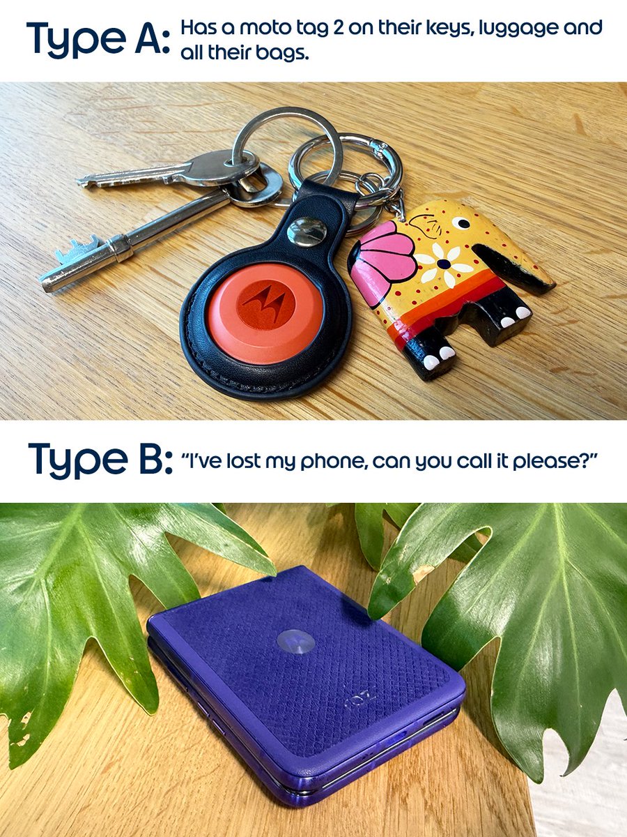 motorolaUK's tweet photo. Every friendship has a Type A and a Type B...
Tag your Type A or Type B friend below.π
Check out the latest Motorola lineup: https://t.co/0P2tY4Y72f
#TypeAvsTypeB #Flipphone #bestnewphone #bluetoothspeaker #bluetoothearbuds https://t.co/QTSQrTXLZn