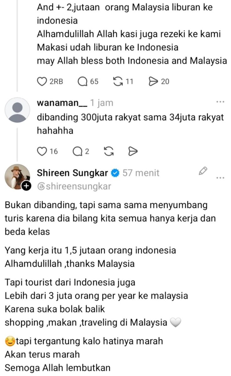 Album_3Na's tweet photo. Shireen sungkar sampe ikut komen karena kelakuan netizen malaysia. Karena bola sampe merembet kemana2🤦‍♀️ https://t.co/XtFrBBwCsj
