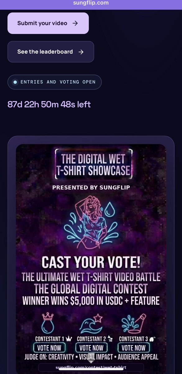 SungFlip's tweet photo. 90 days left to submit your videos to enter to win up to $15,000 in cash prizes https://t.co/lFiv4NspS5 #CONTEST @SUNGFLIP https://t.co/Jx845h0nTU
