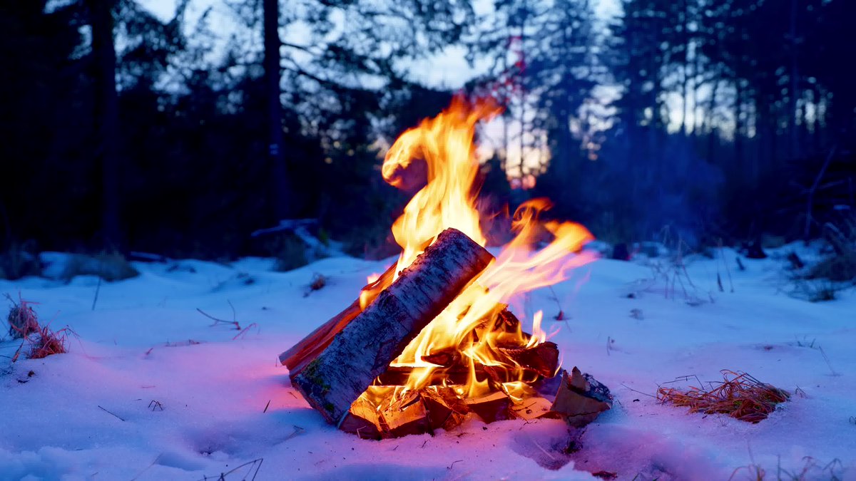 hey_joann01_7d4's tweet photo. Sparkles burst as campfire heats, hunters nearby with wild herbs, a cozy autumn moment. https://t.co/J3sONnPz07