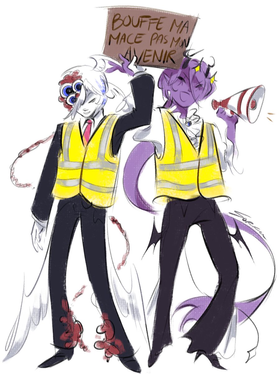sorru0m's tweet photo. I'm a french highschooler so Taxduo ambiance blocus des lycées parce que la France à Macron ça part en couille
Me when I draw my favs with the fameux gilet jaune 💥💥💥
#taxduofanart #unstablesmp https://t.co/yhRXbWX6ko