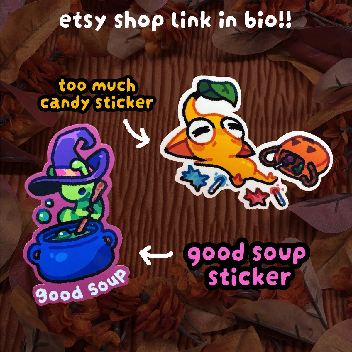 caridescent's tweet photo. New stickers for October! (˶ᵔ ᵕ ᵔ˶) https://t.co/yJYl78D9UW
